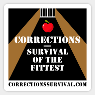 CORRECTIONS -SURVIVAL LOGO Sticker